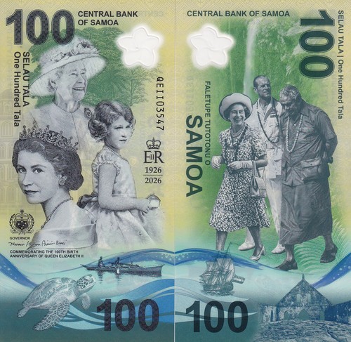 Samoa 100 tala 2026