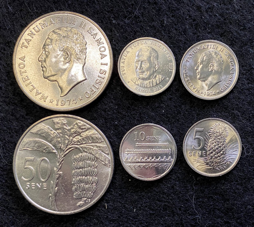 Western samoa coins set 5 - coins,