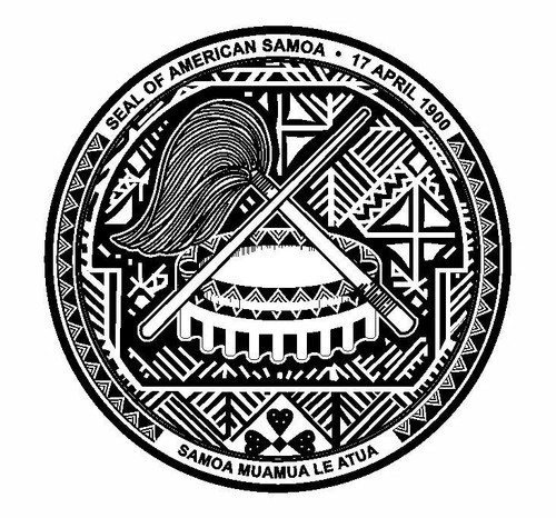 Seal american samoa sticker - seal,